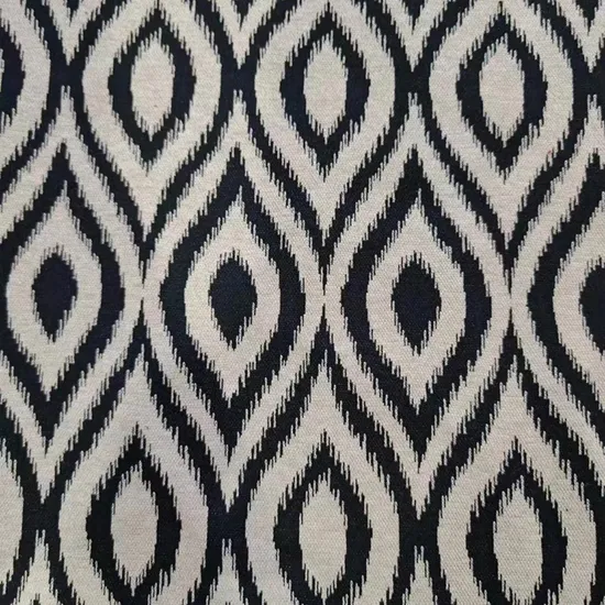 Оптовая продажа мягкой трикотажной жаккардовой ткани из смеси полиэстера и хлопка для пальто