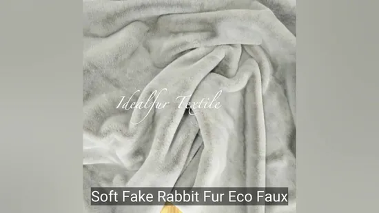 Мягкий искусственный мех кролика, эко-ткань для женской одежды