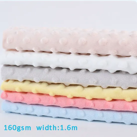 Супермягкая ткань Minky DOT плотностью 230 г/м², шириной 1,6 м, в наличии, фланелевая ткань оптом для младенцев