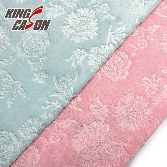 Kingcason оптовая продажа 180 г элегантная 3D тиснение супермягкая эластичная полиэстер спандекс экологичная ткань Minky