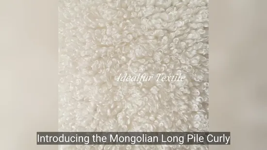 Искусственный мех из монгольского шерпа с длинным ворсом